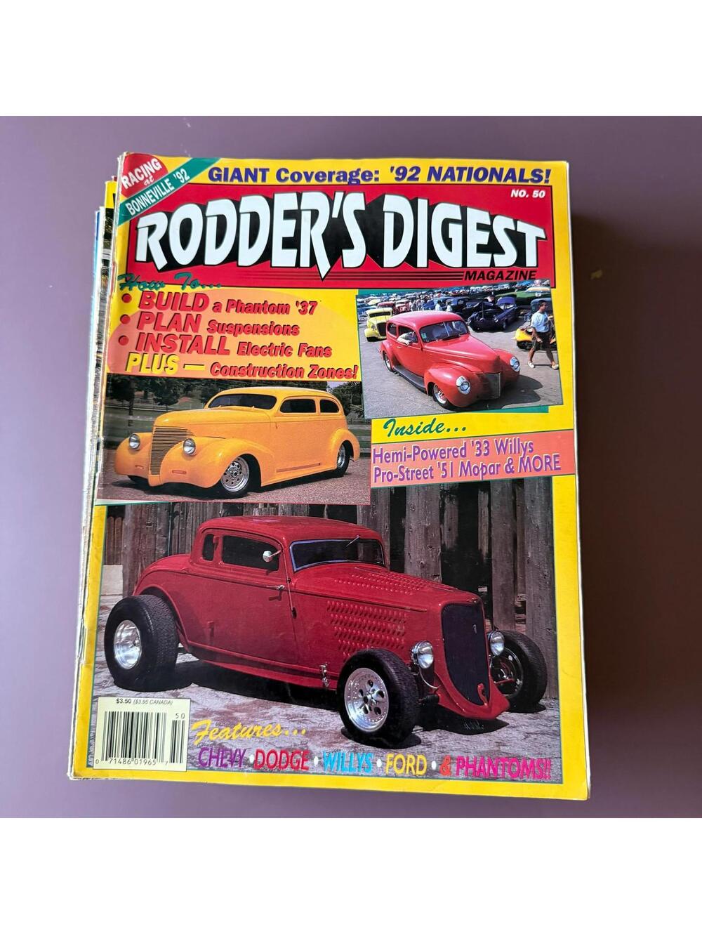 Vintage Hot Rodder Chevy Auto Magazine Custom Rodder B2